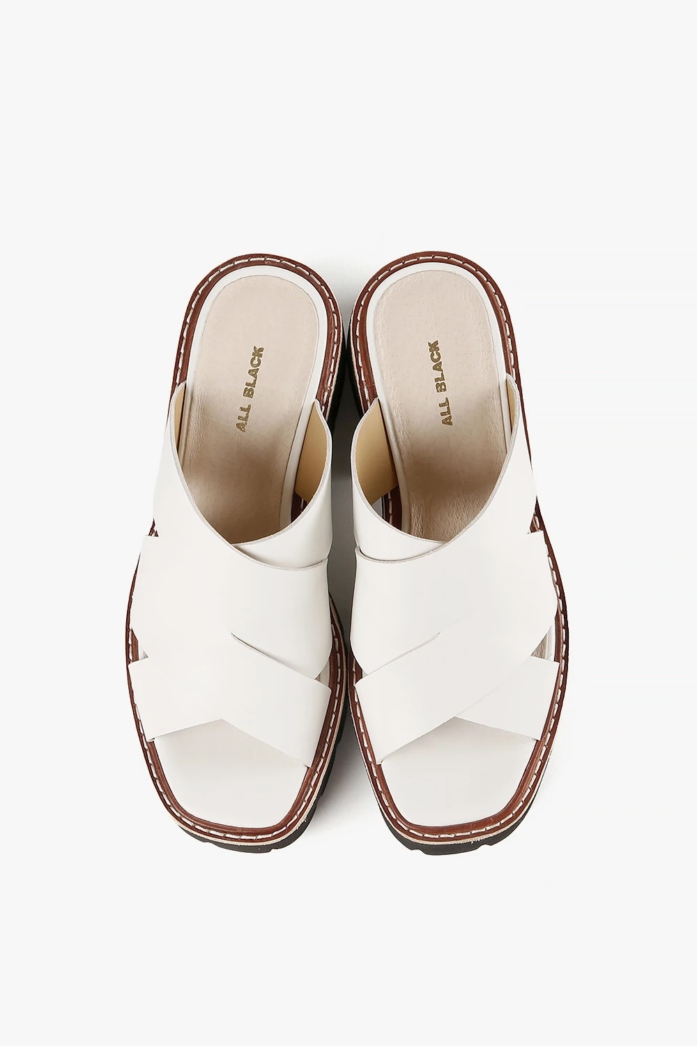 Wide Lugg Cross Mule 交叉厚底涼拖穆勒鞋