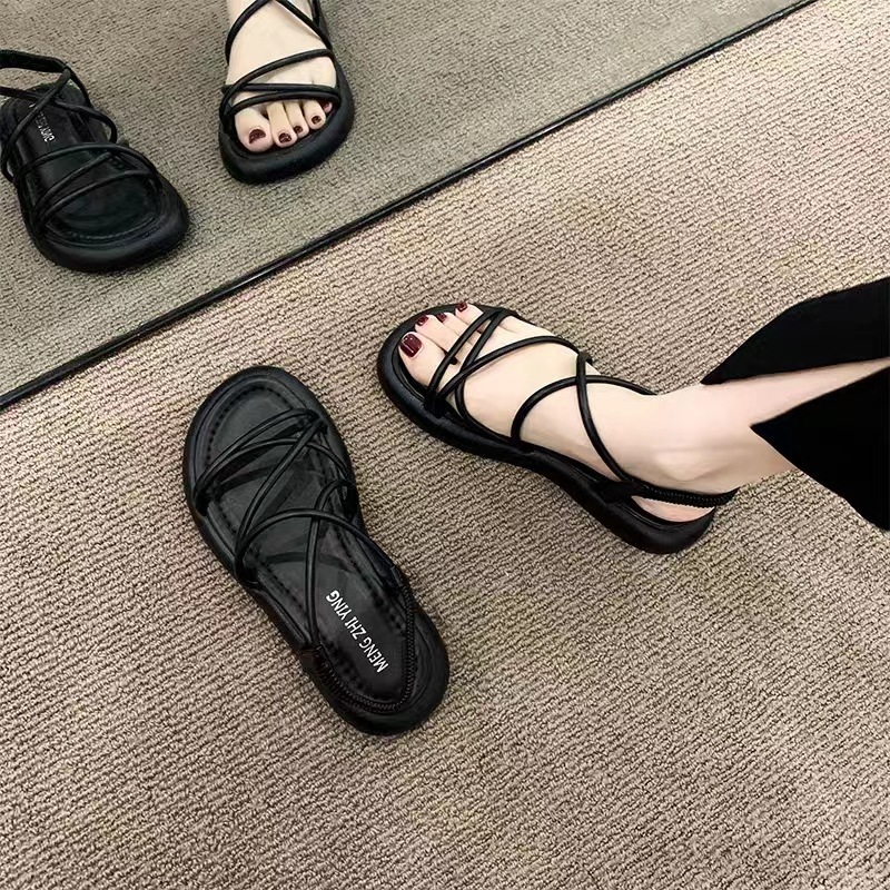 Hot selling Roman sandals (black size 35-40) (please contact customer service to confirm the delivery size after placing the order)