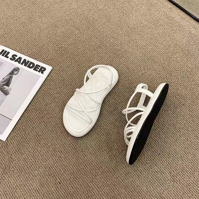 Hot selling Roman sandals (off-white, size 35-40) (please contact customer service to confirm the delivery size after placing the order)