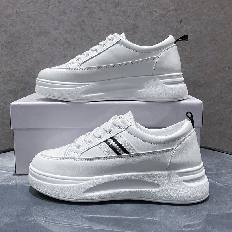 Hot selling thick-soled white shoes (black size 35-40) (please contact customer service to confirm the delivery size after placing the order)