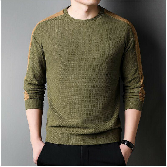 爆款長袖圆領衛衣【210款草木綠】尺碼【M-4XL】【下單後聯絡客服確認發貨尺碼】