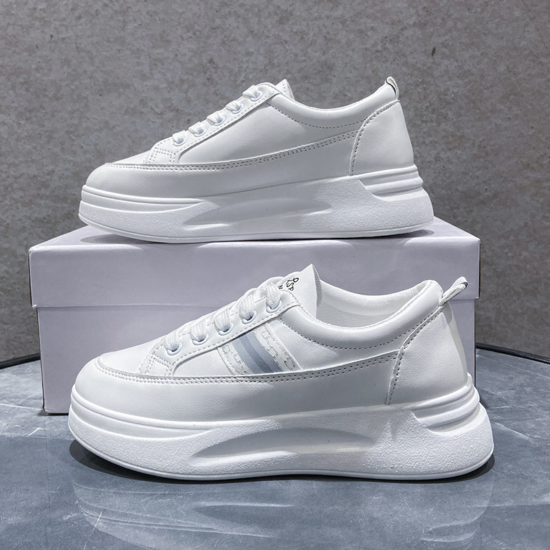 Hot selling thick-soled white shoes (silver size 35-40) (please contact customer service to confirm the delivery size after placing the order)