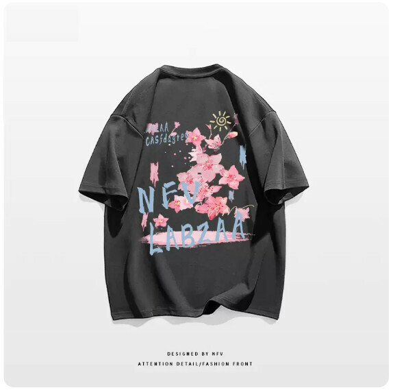 Crew neck T-shirt [M-3XL] [dark gray-220g] (contact customer service to confirm the shipping size after placing an order) 