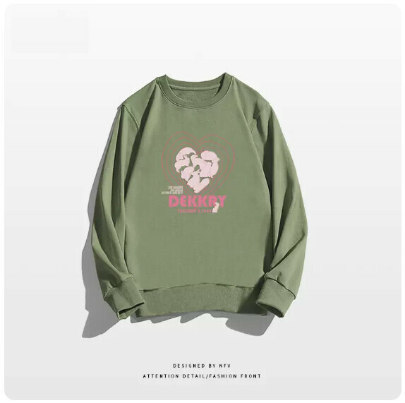 新款圓領衛衣【M-3XL】【抹茶綠 -薄款】(下單後聯絡客服確認發貨尺碼) 