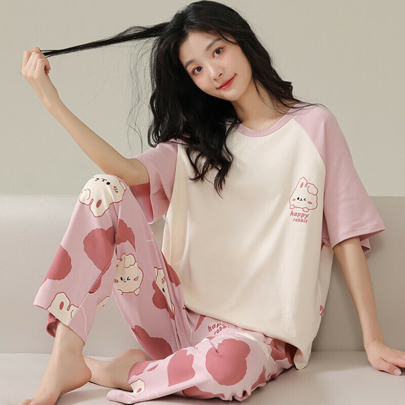 爆款圓領睡衣套裝【M-XXL碼 AM-58211】【下單后聯絡客服確認發貨尺碼 】