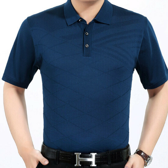 Lapel short-sleeved T-shirt [49-7346 Ha Qingqing] size [M-3XL] [Contact customer service to confirm the shipping size after placing an order]