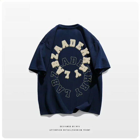 爆款圓領T恤【M-3XL】【藏青色】(下單後聯絡客服確認發貨尺碼) 
