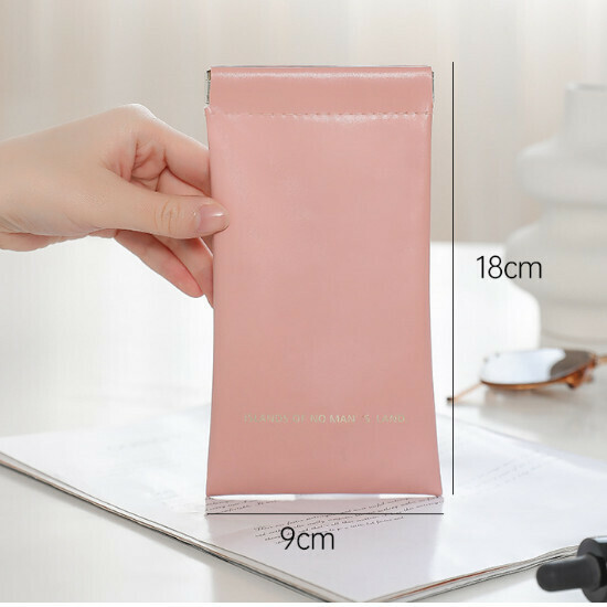 Hot Selling Portable Cosmetic Bag Coin Bag [Pink] Specifications [Automatic Closing]