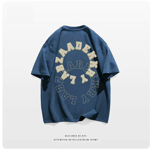 爆款圓領T恤【M-3XL】【霧霾藍】(下單後聯絡客服確認發貨尺碼) 