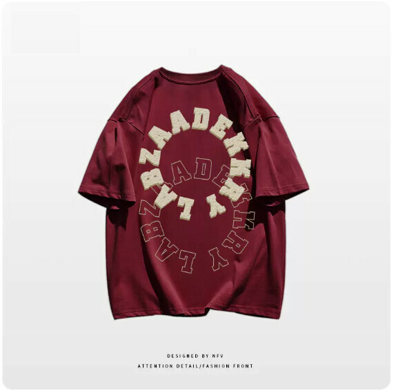 爆款圓領T恤【M-3XL】【酒紅色】(下單後聯絡客服確認發貨尺碼) 