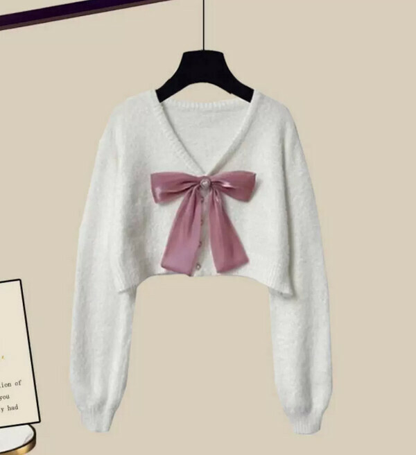 Plus Women's Sweater#Single Piece (White) (M-4XL) (Contact customer service to confirm size after placing an order) 