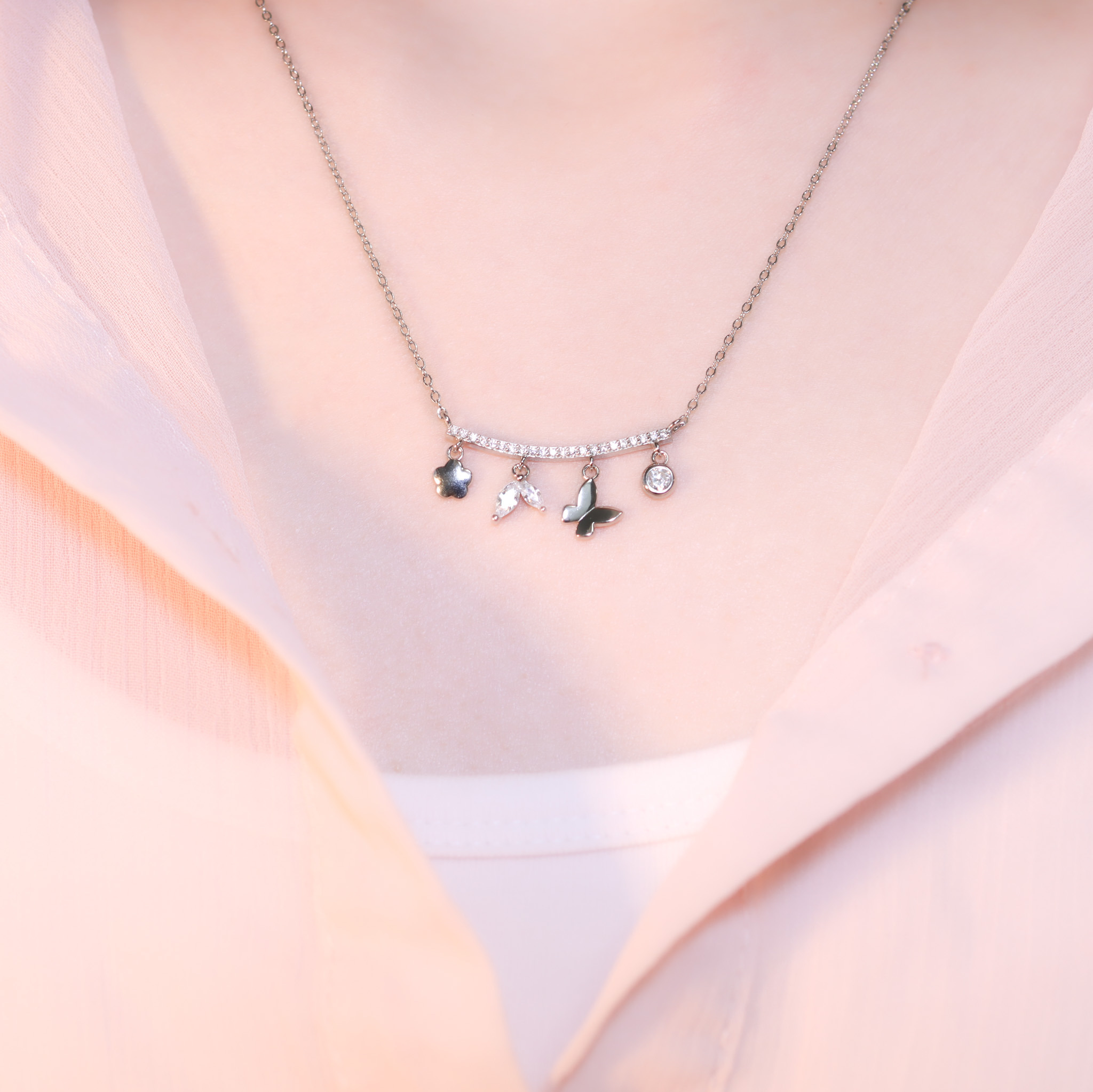 | 925 Silver | Floral Dream Necklace | NE1123 |