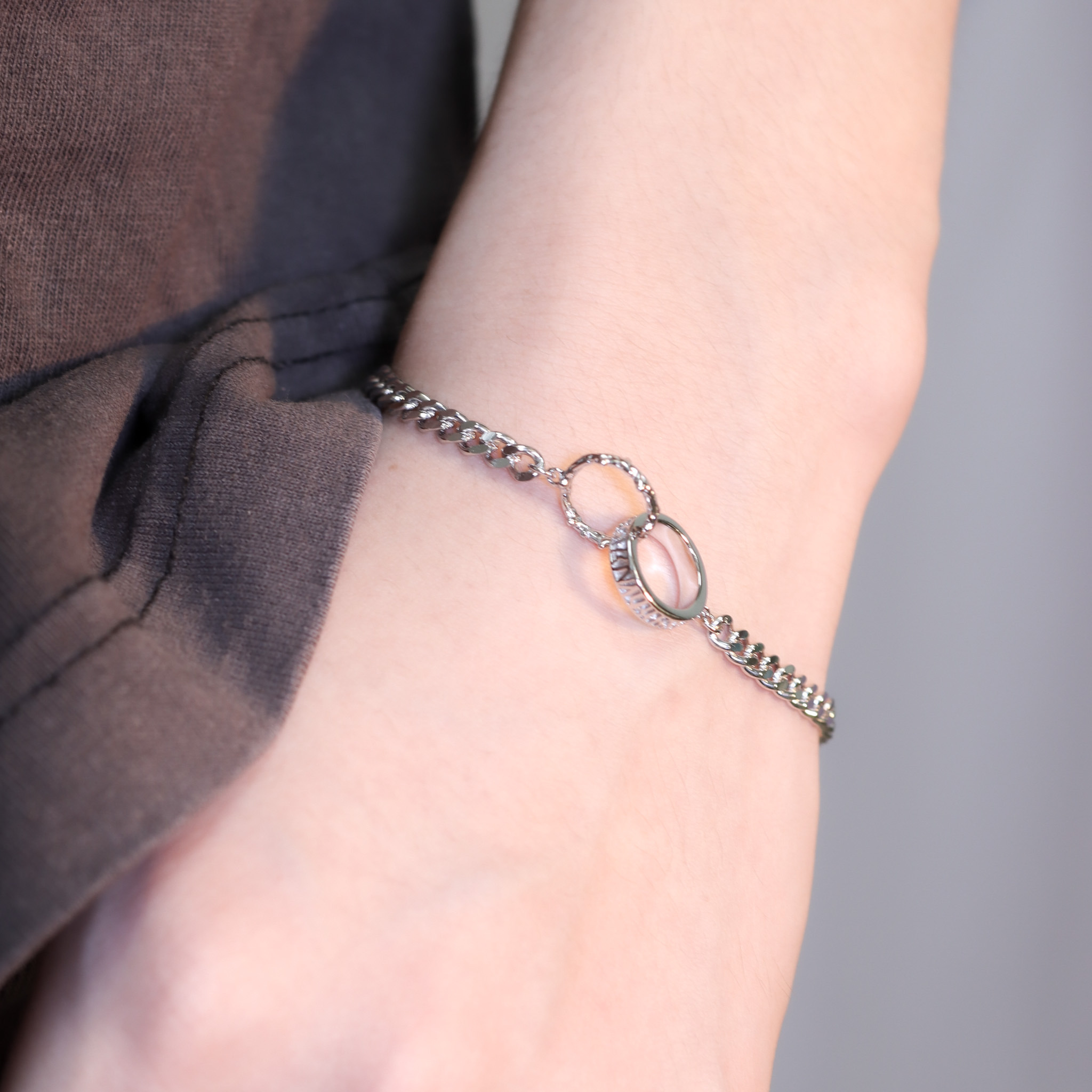 | 925 Silver・ White Gold | Never Apart Bracelet | BR1060 |