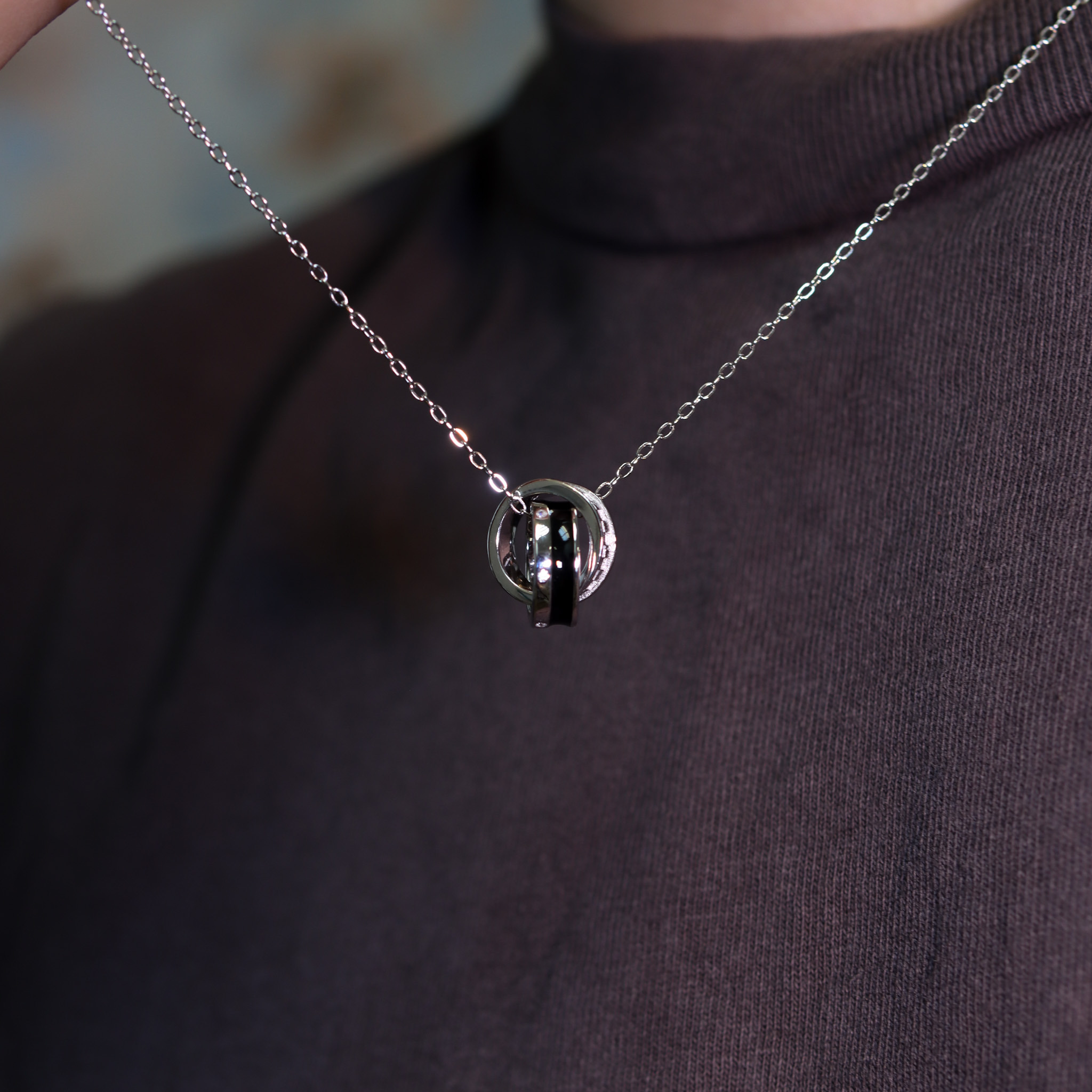 | 925 Silver・White Gold | Never Change My Mind Necklace | NE1109 |