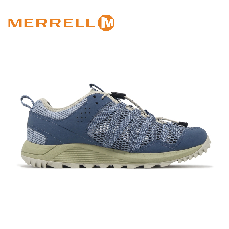 MERRELL 美國 女 WILDWOOD AEROSPORT 冰河藍 速乾/透氣/健走/止滑/快乾 31ML068148