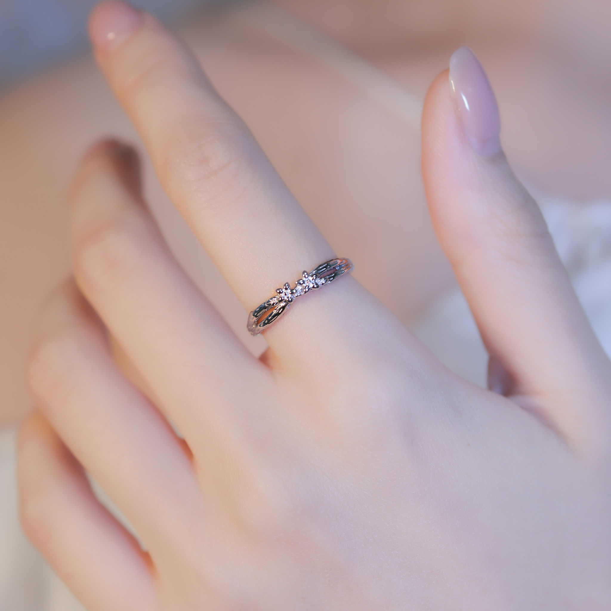 | 925純銀 | 玫瑰小韻戒指 | RI0635 |