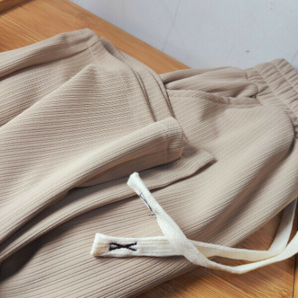 Spring and Autumn Cupra Narrow Slim Straight-leg Wide-leg Pants Casual Pants [Khaki] [M-XL Size] [Contact Customer Service to Confirm Size After Placing an Order]