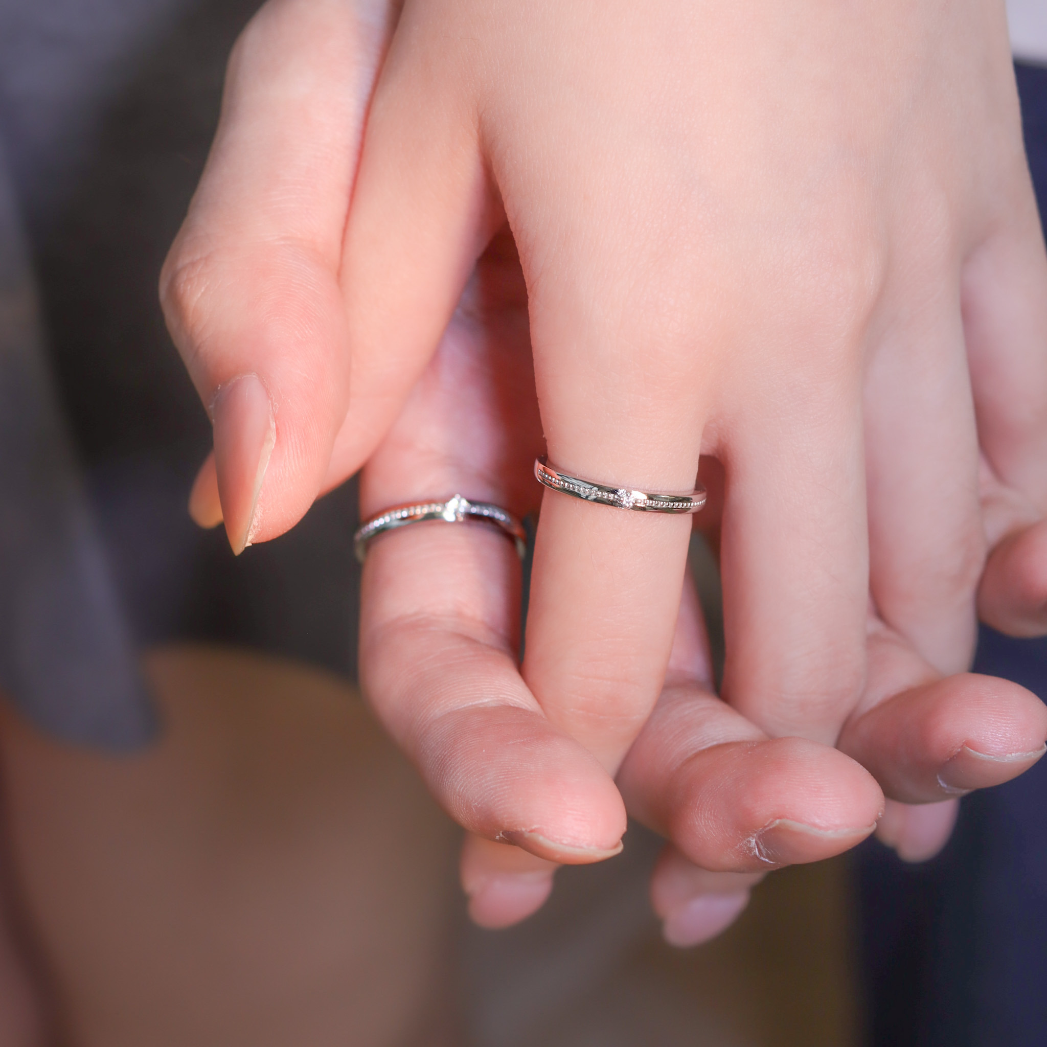 | 925 Silver・White Gold | Be Together Couple Ring（For Boy/ For Girl） | RI0666 |