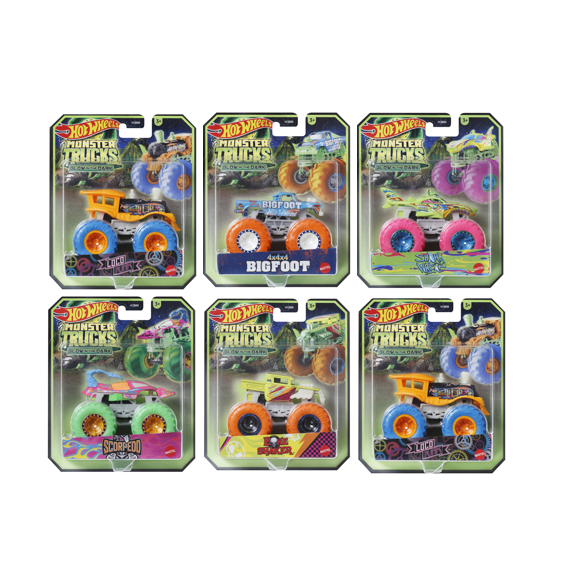 風火輪大腳車1:64夜光系列 原箱5+1入(L箱號)