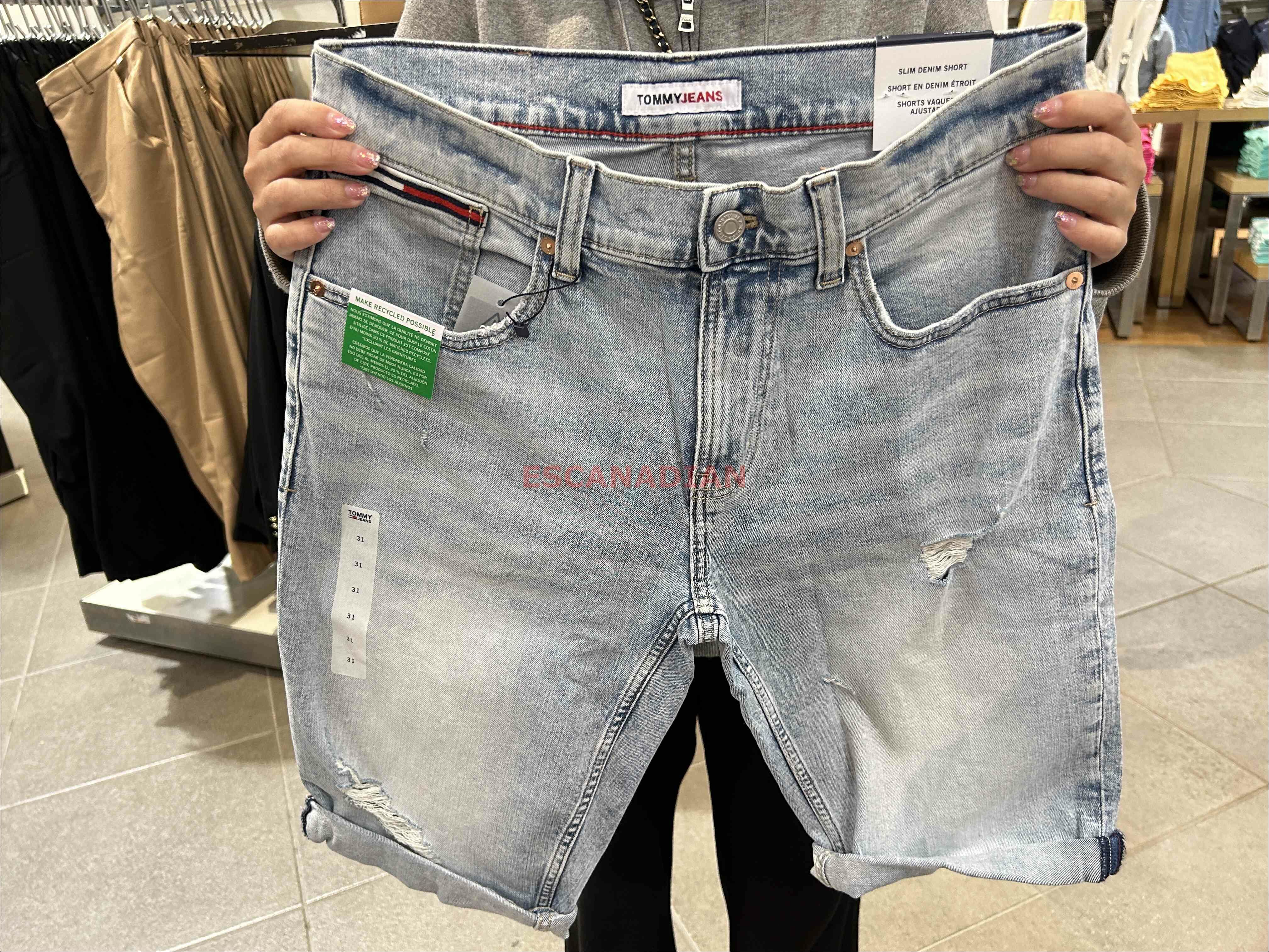 TOMMY 男大人 Jeans系列 牛仔短褲