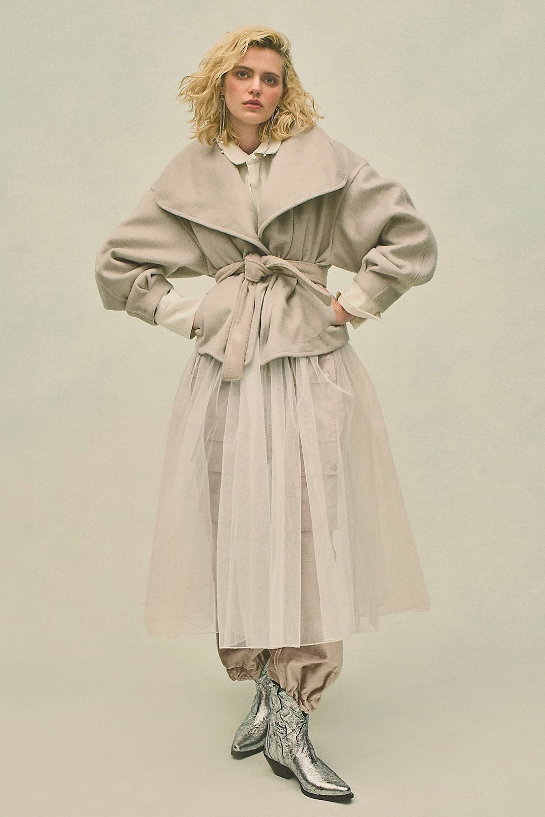 Mina Jacket 翻領短版大衣