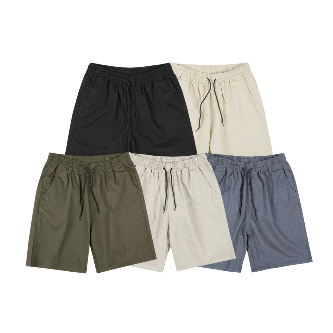 QIAO - 基礎版 斜紋棉短褲