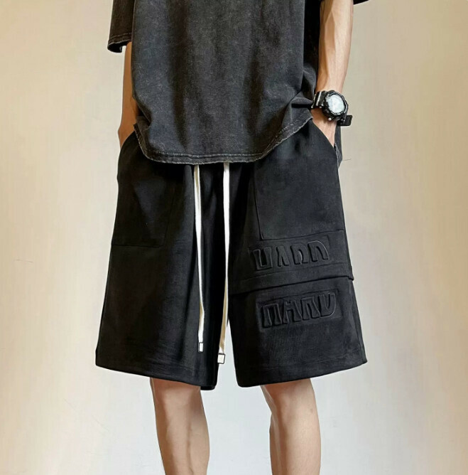 Stitching Gym Pants (Black M-5XL) (Contact Customer Service to Confirm Shipping Size after Placing an Order)