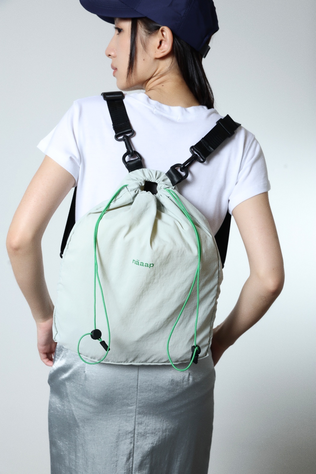 【穿拍樣品】naaap束口後揹包