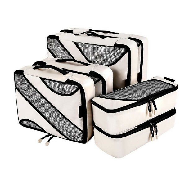 Hot Selling [Six Piece Set] Travel Storage Bag [Off White]