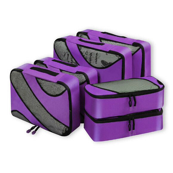 Hot Selling [Six-piece Set] Travel Storage Bag [Dark Purple]
