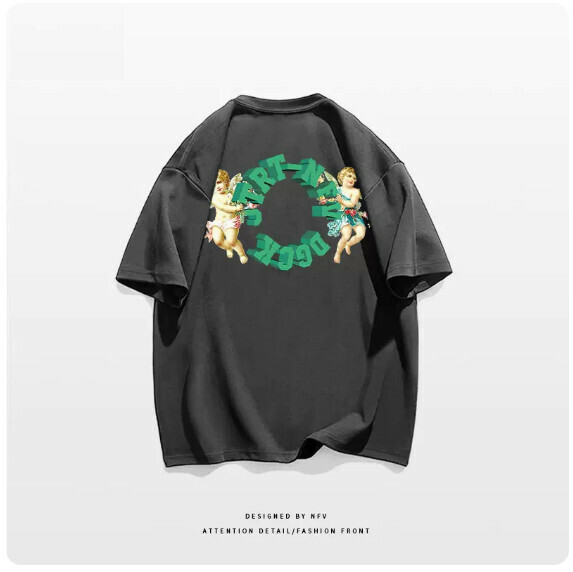 激抵圓領T恤【M-3XL】【深灰色】(下單後聯絡客服確認發貨尺碼) 