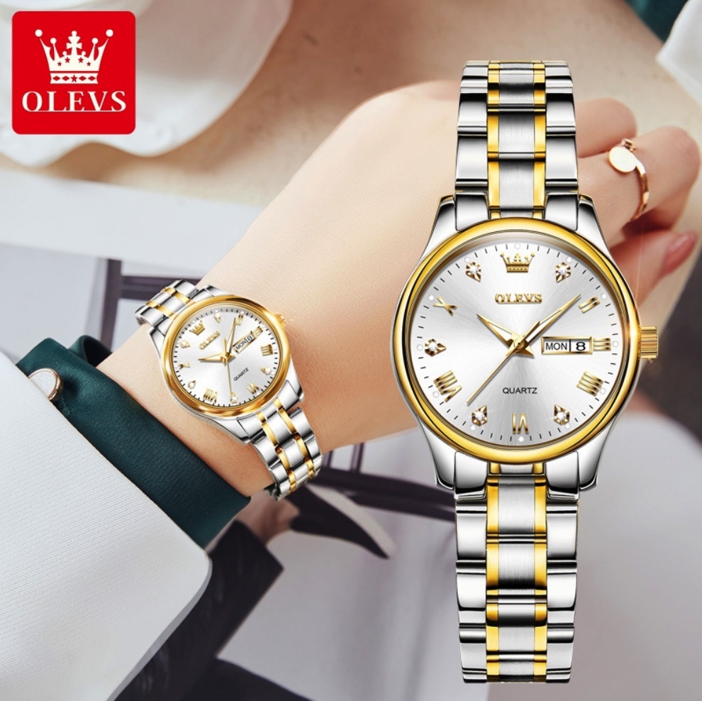 Hot Selling Oris Watches Quartz Watch Diamond Watch Women's Watch (White Women's Steel Band)