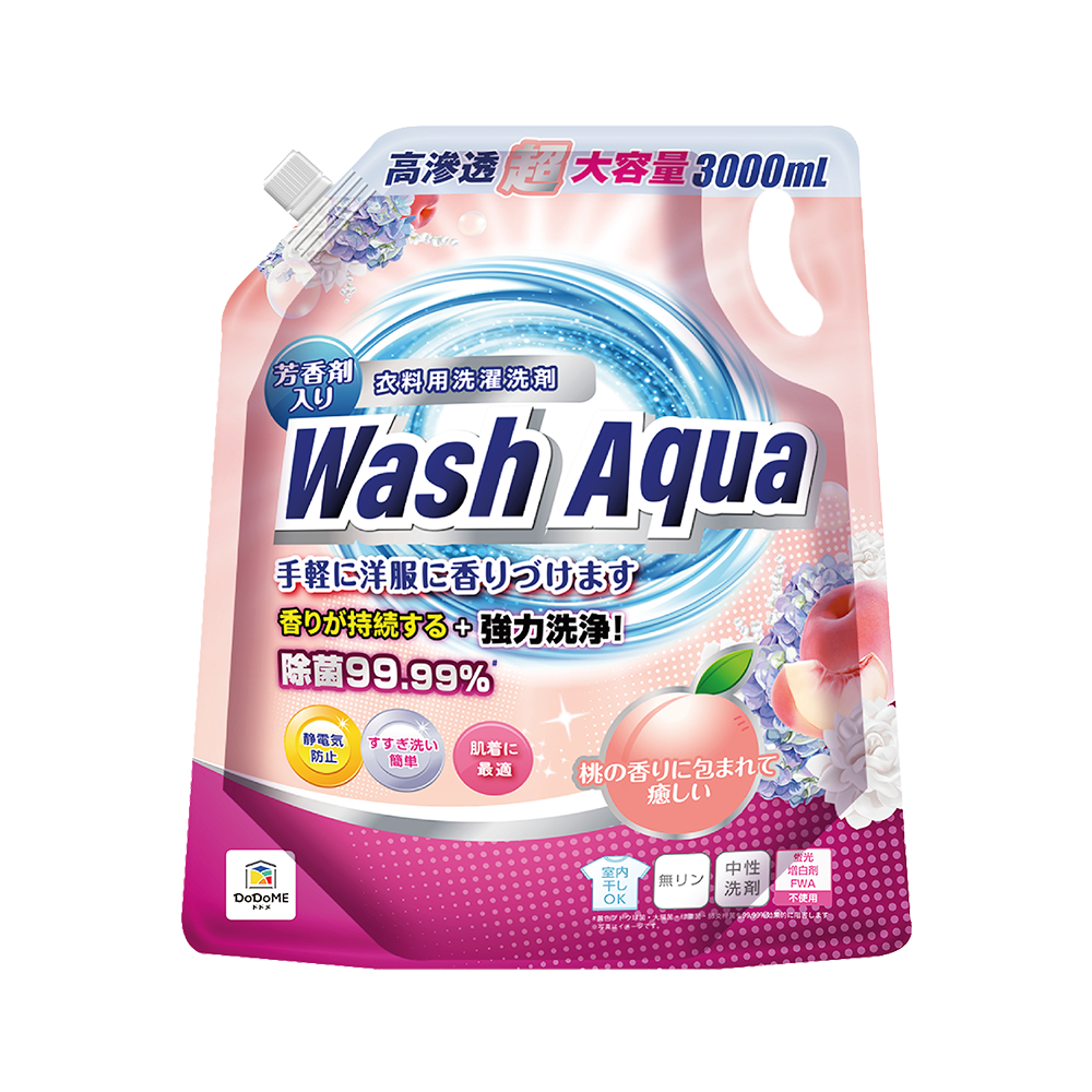 DoDoME 蜜桃香殺菌除蟎強效洗衣液 3000mL
