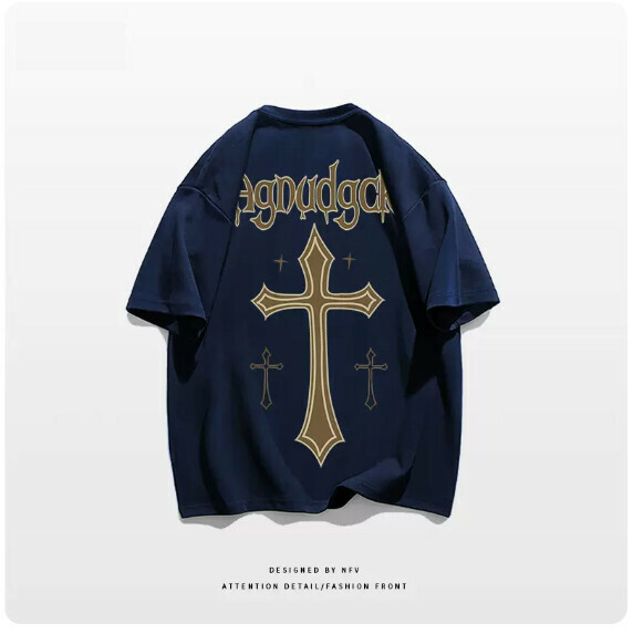 熱賣圓領T恤【M-3XL】【藏青色】(下單後聯絡客服確認發貨尺碼) 