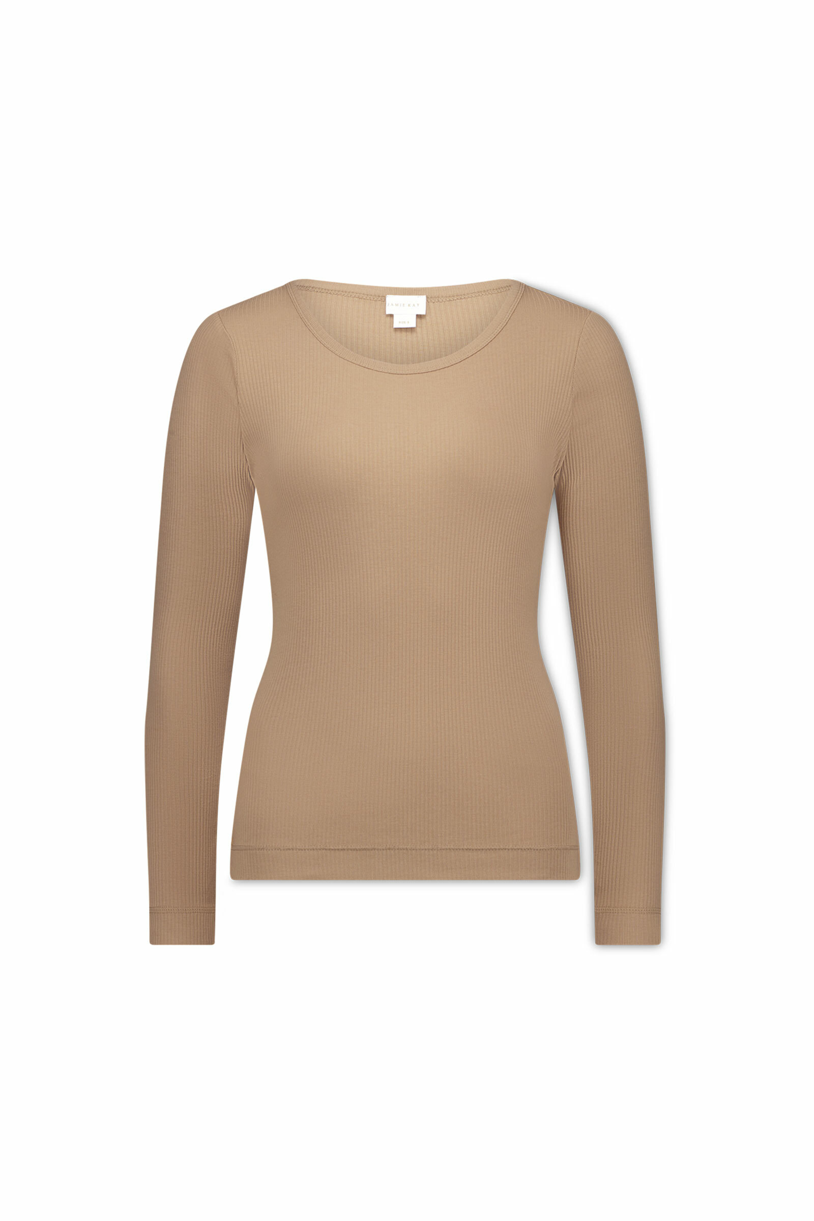 JAMIE KAY - 大人款 Organic Cotton Modal Womens Long Sleeve Top（Latte）