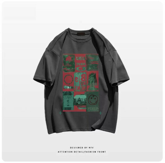 熱賣圓領T恤【M-3XL】【深灰色】(下單後聯絡客服確認發貨尺碼) 