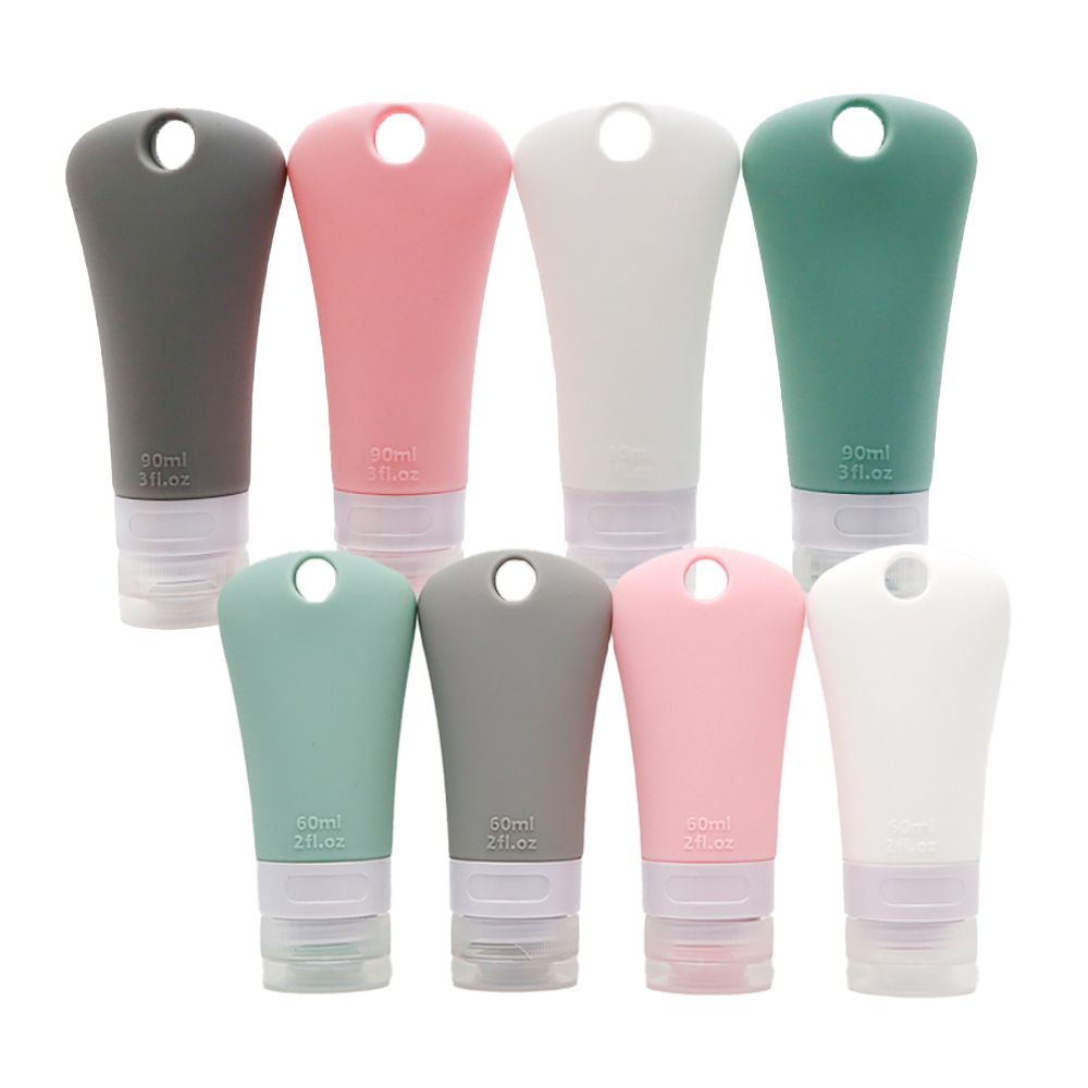 矽膠沐浴隨身瓶 4入一組－(60/90ml)