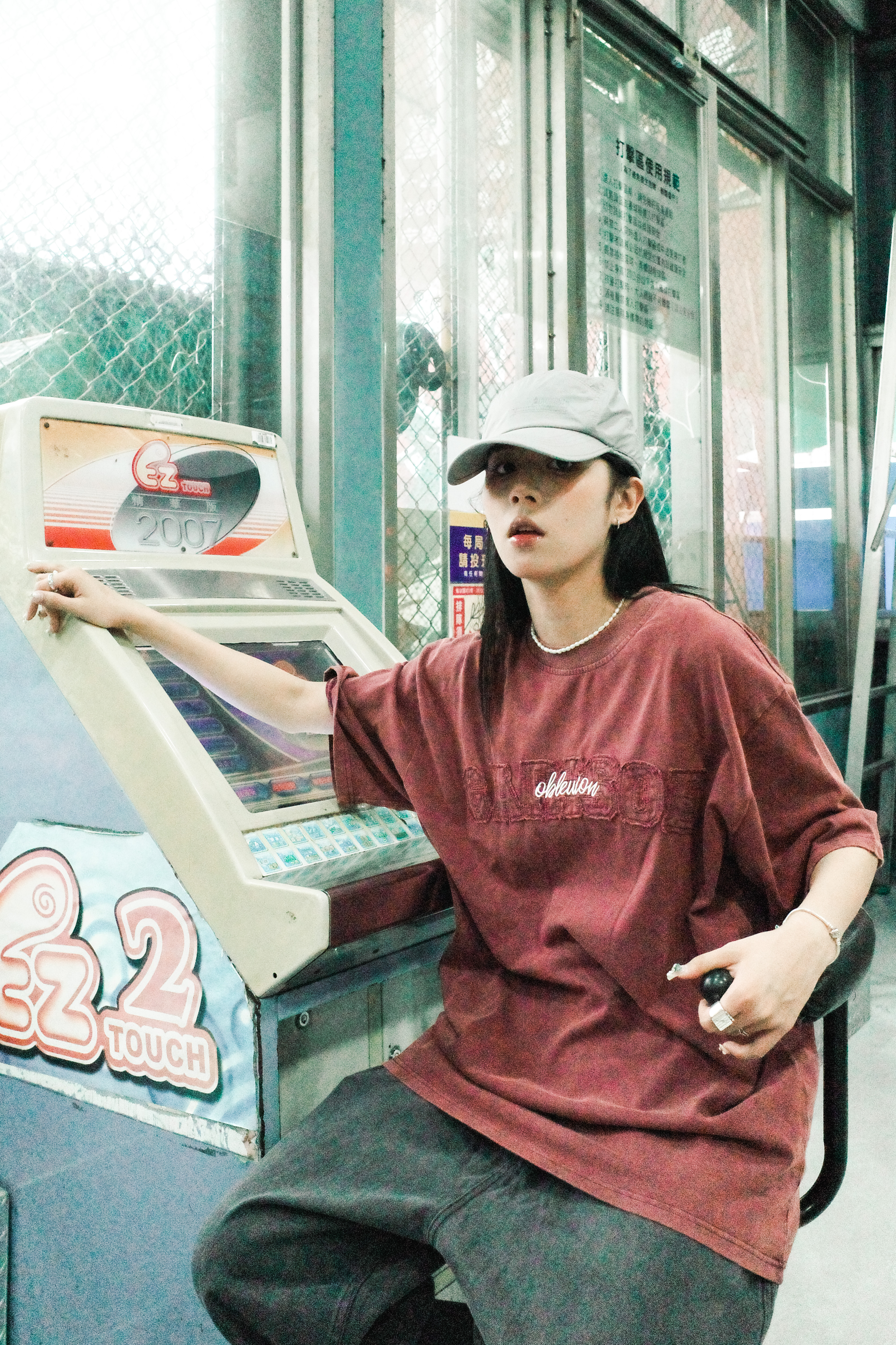 『Always_Good』做舊 水洗 貼布刺繡 短TEE