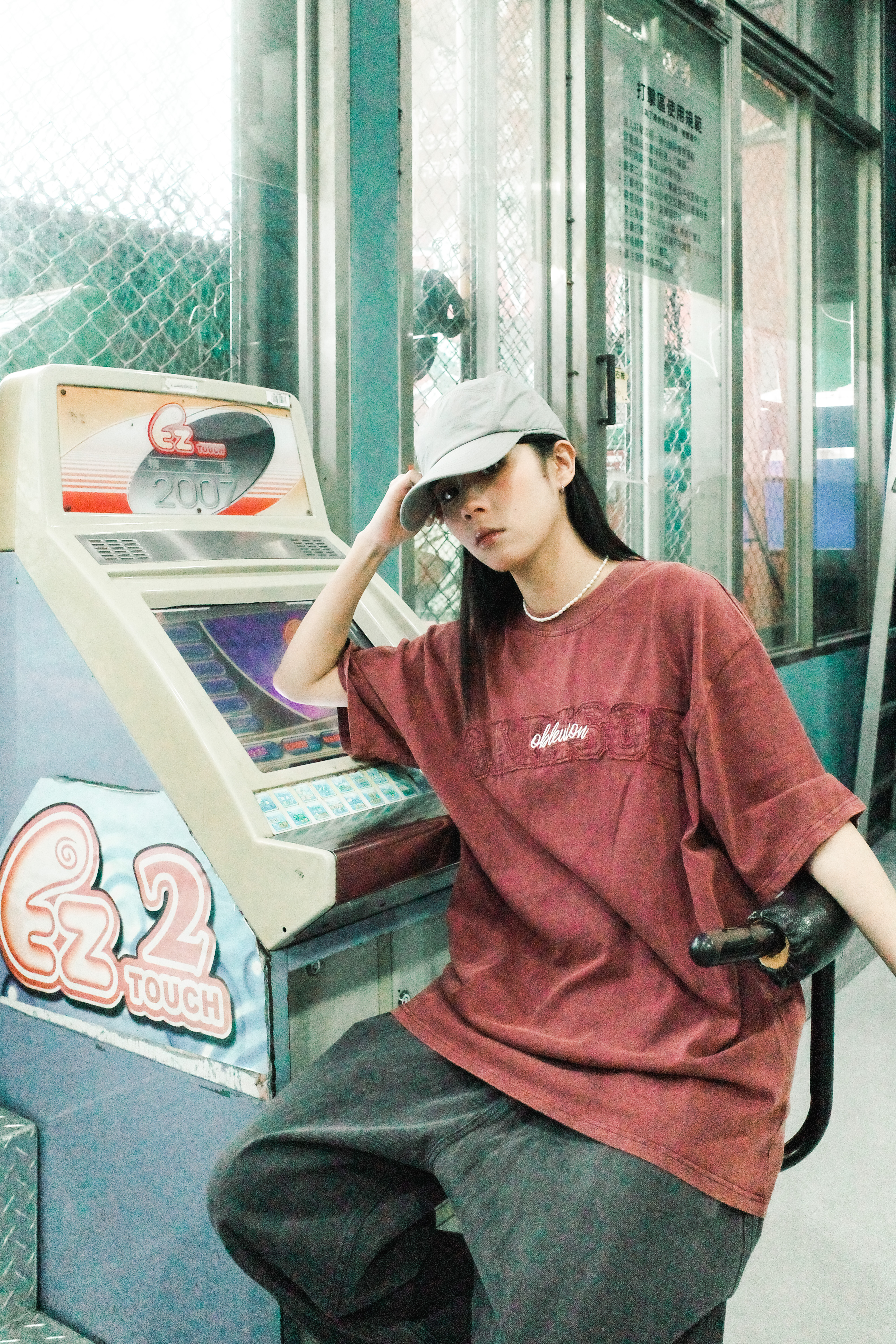 『Always_Good』做舊 水洗 貼布刺繡 短TEE