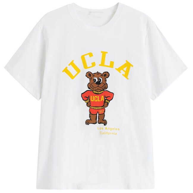 Hot selling round neck short-sleeved T-shirt (white) (S-XL size) (contact customer service after placing the order to confirm the delivery size)