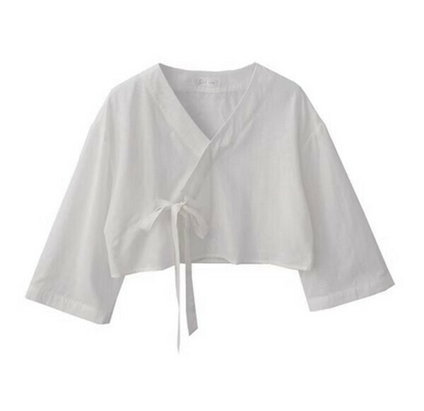 熱賣七分袖開衫【白色】【S碼-L碼】（下單後請聯絡客服確認發貨尺碼）