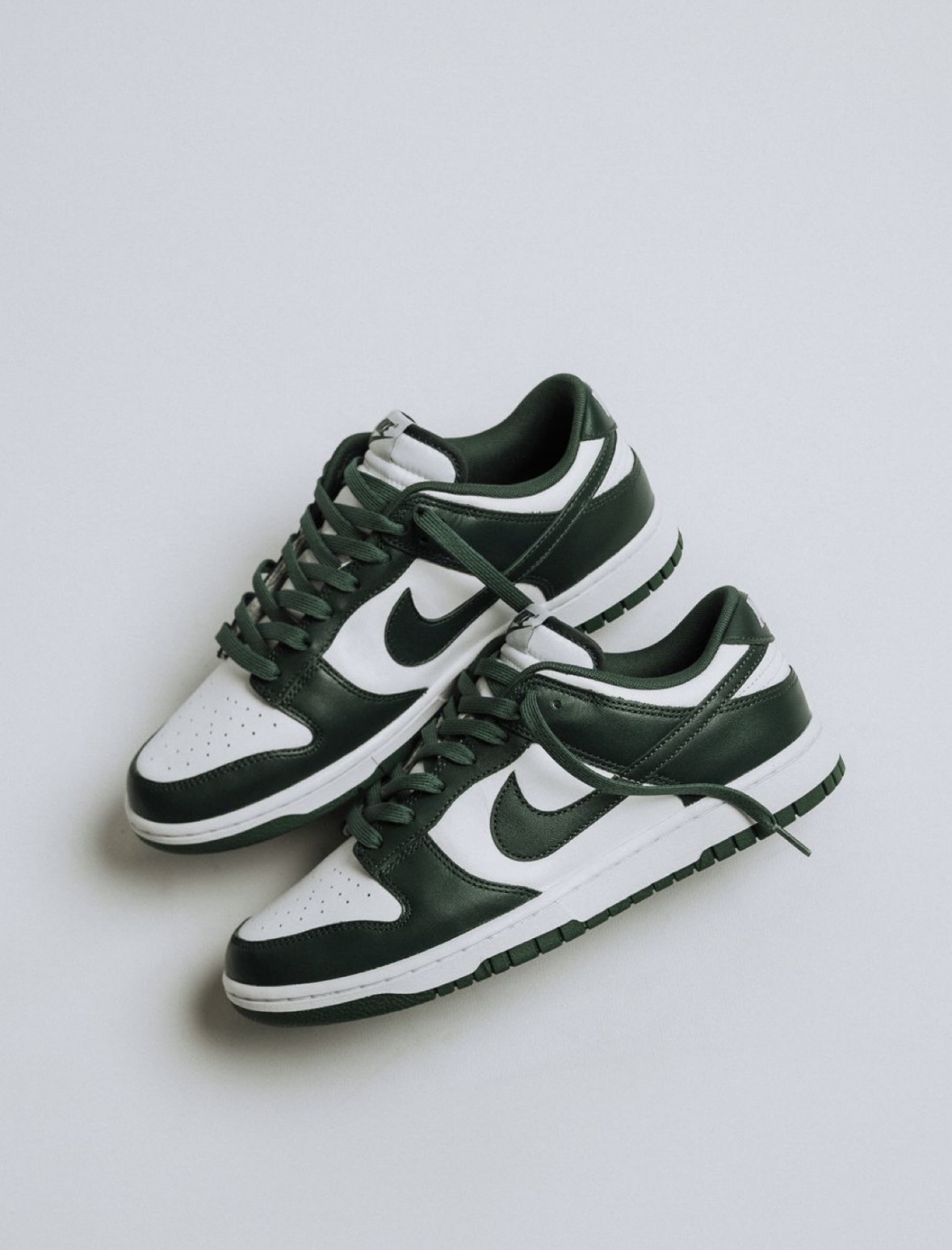 奇蹟補貨 Nike Dunk Low 白綠色 墨綠色 復古 皮革 男女款 DD1391-101/預購