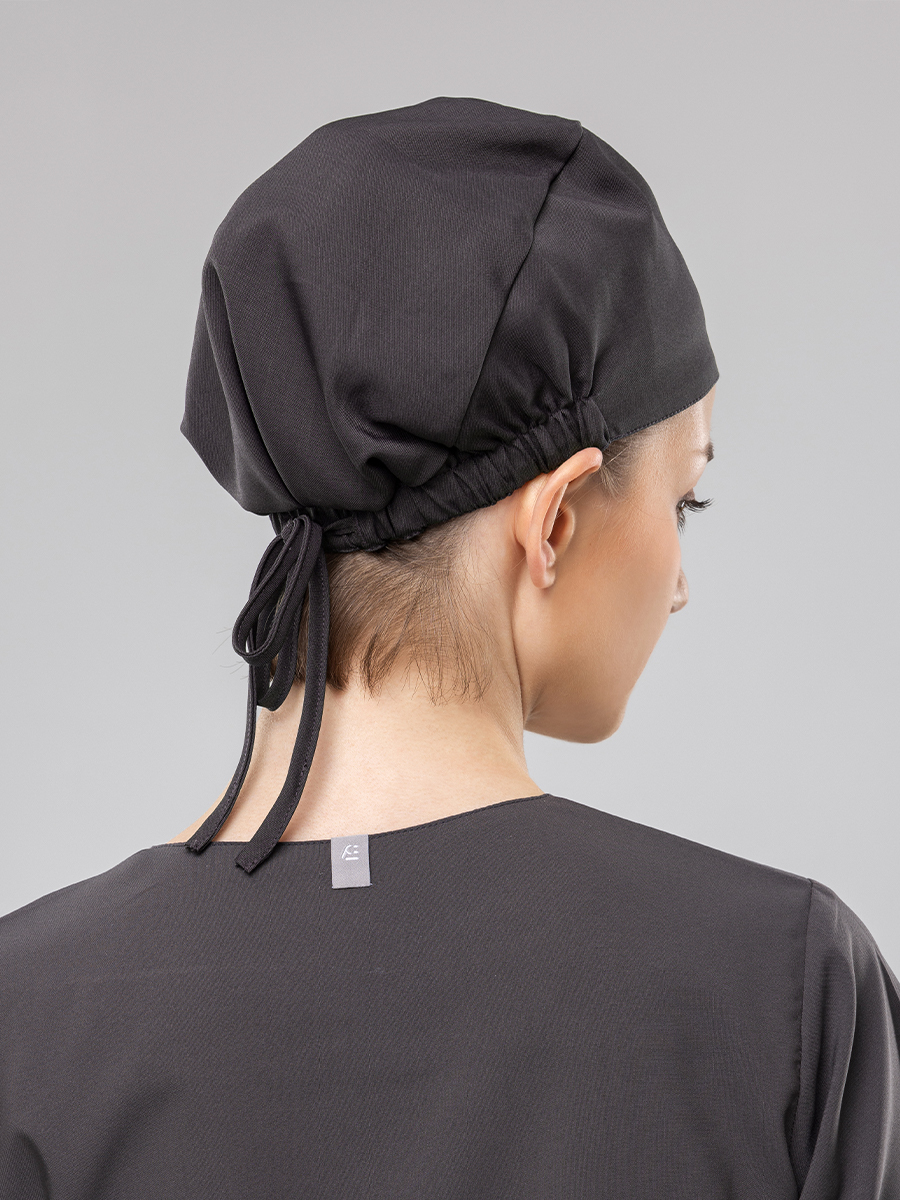 【 T08-6-W7 】吸汗全包覆刷手帽-AC輕羽布-暗岩灰