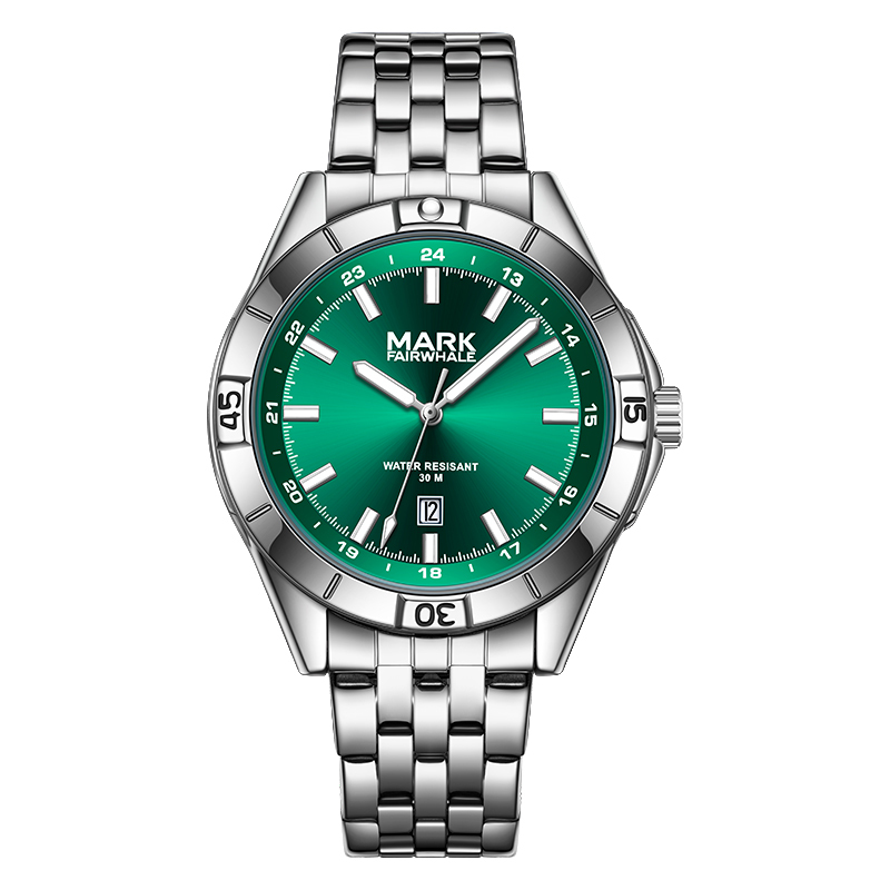【Mark Fairwhale 馬克菲爾】FW-5810 三針 夜光 低調 奢華 優雅 經典 手錶 跑車 日期顯示 -