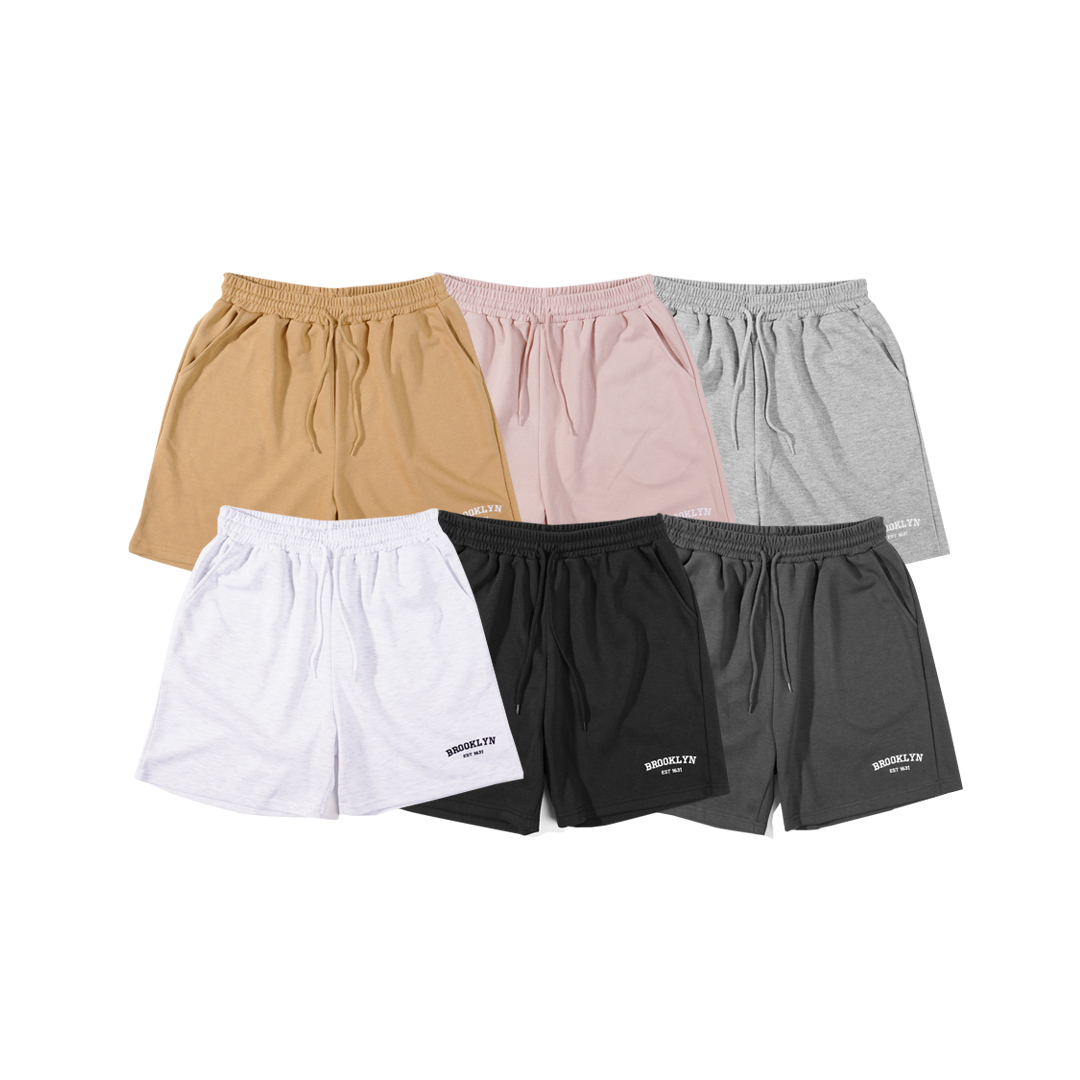 QIAO - 電繡brooklyn 休閒短褲