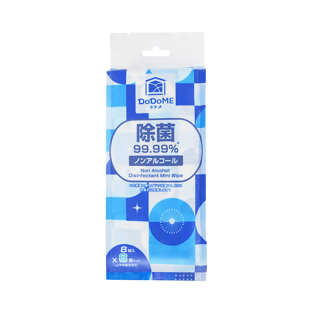 DoDoME 無酒精殺菌迷你濕紙巾 (8包 x 8片)