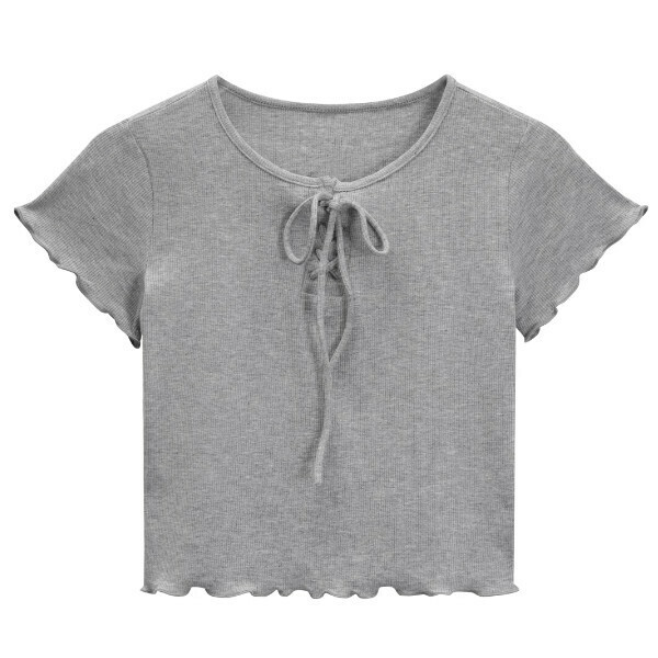 Hot selling short-sleeved T-shirt (grey) (size S-L) (contact customer service after placing the order to confirm the delivery size)