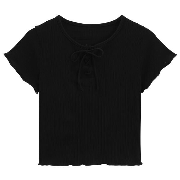 Hot selling short-sleeved T-shirt (black) (size S-L) (contact customer service after placing order to confirm delivery size)