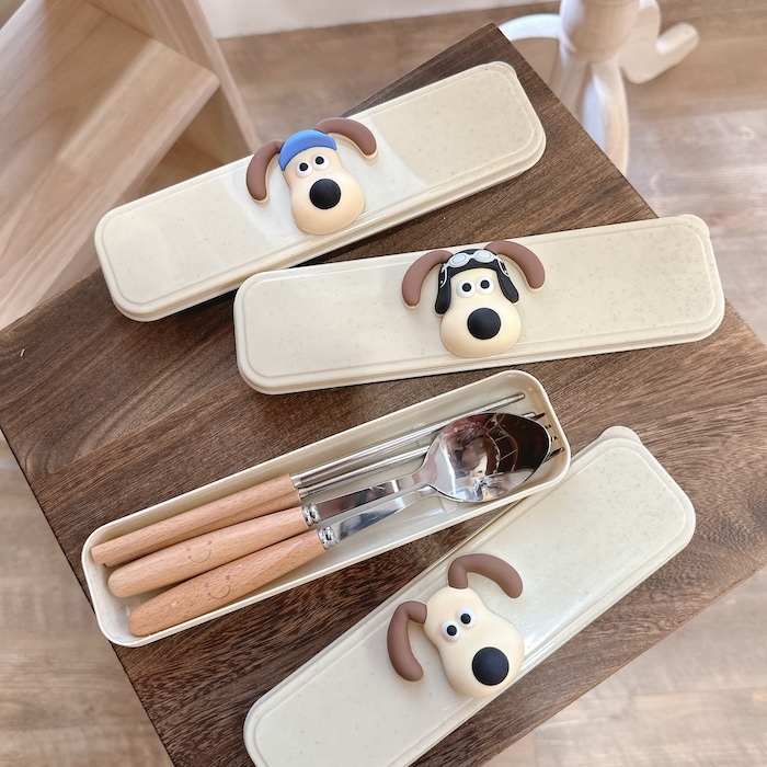 《51468》阿高掌門狗攜帶3件餐具組