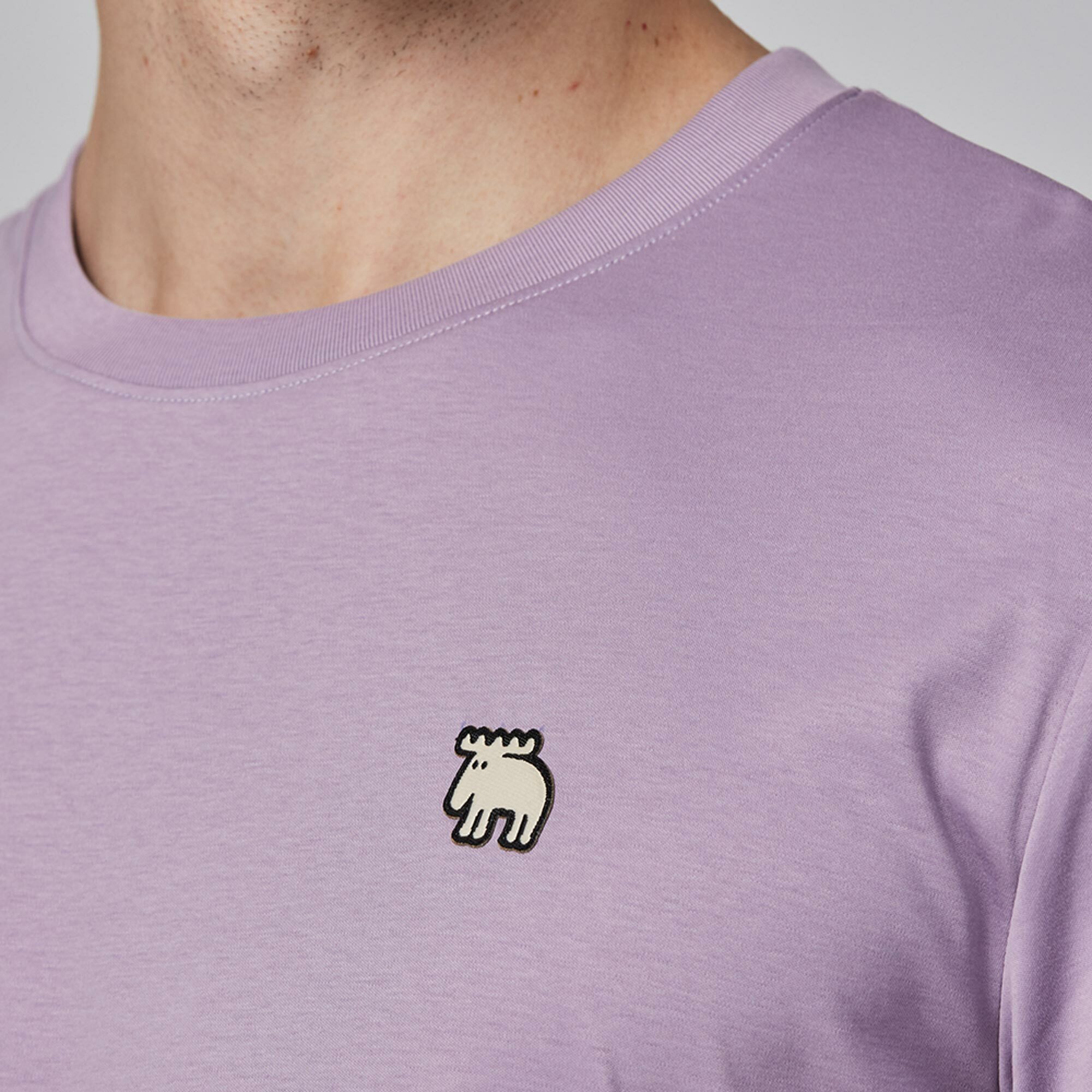 moz Sweden M-shaped moose comfortable glacier cotton 100% cotton cool stretch T-shirt